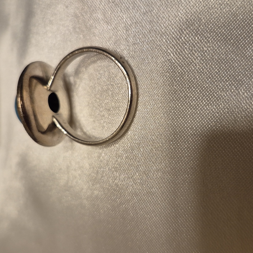 Sterling Silver Turquoise Infinity Ring - image 3